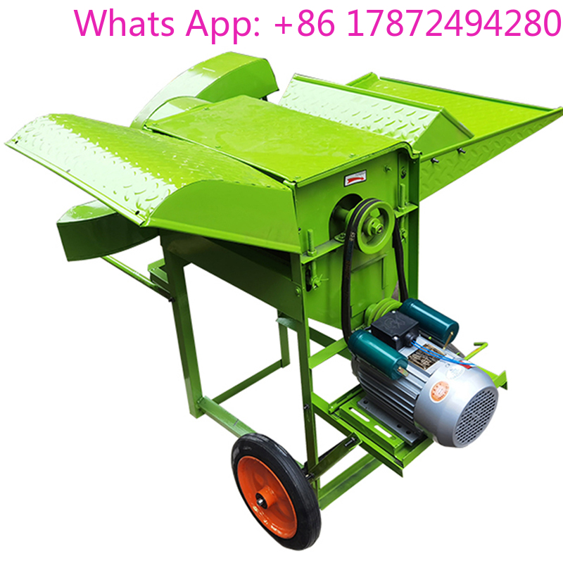 Rice Thresher Machine - เครื่องนวดข้าวสาลี 100-200 กก./ชม. เครื่องนวดพืชผลทางการเกษตร เช่น ถั่วเหลือง