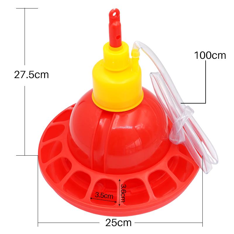 Chicken Nipple Drinker - 1 ชุดไก่เป็ดห่านไก่เนื้อ Drinker Coop Breeding Waterline