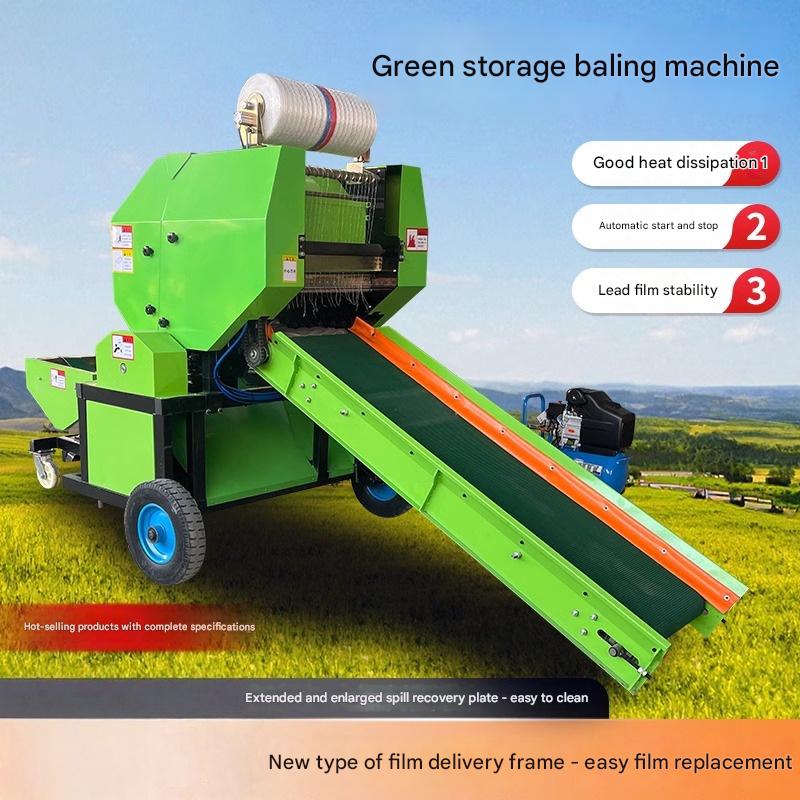 Silage Baler Machine - เครื่องอัดฟางไฮดรอลิกสำหรับงานหนัก เครื่องอัดฟางทรงกลมสำหรับอัดฟางข้าวโพด ฟางข้าวสาลี และฟางข้าวสาลีแห้ง