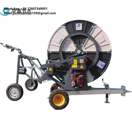 Agriculture Farming Systems - ระบบฉีดน้ำทางการเกษตรแบบโลหะพร้อมมอเตอร์และปั๊ม IoT พร้อมม้วนสายยางที่ทนทาน