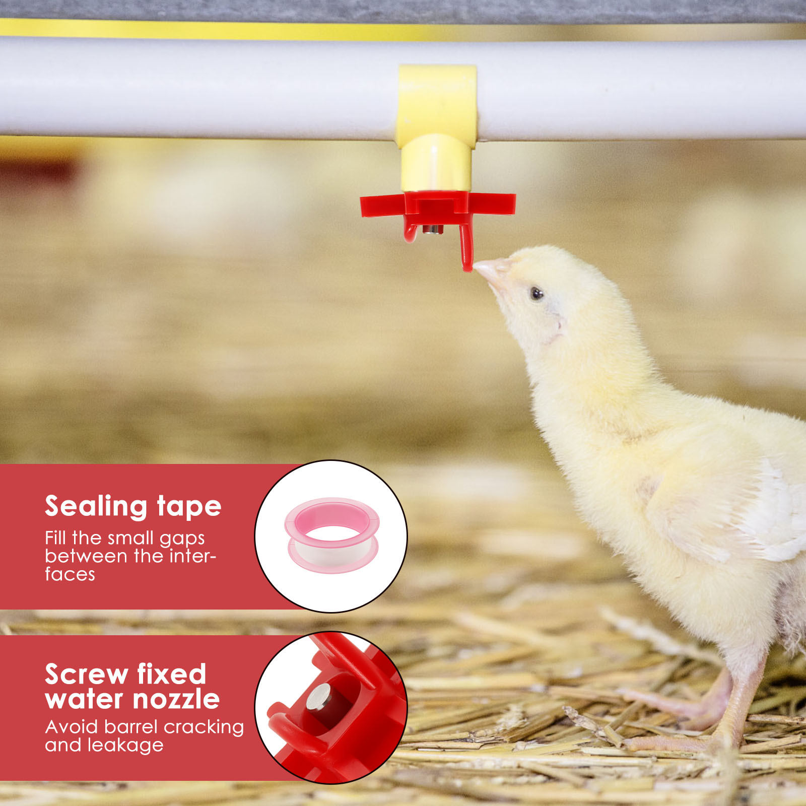 30 ชิ้นไก่ Waterer หัวนมดื่มสั - Chicken Nipple Drinker บทวิจารณ์และราคา