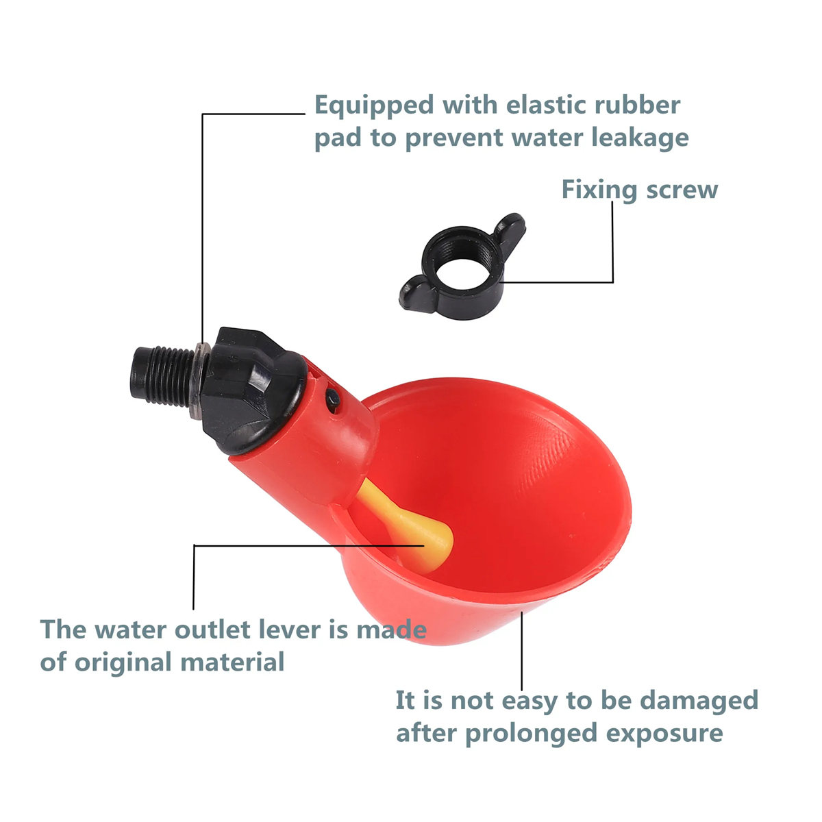 9 มม.อินเทอร์เฟซสัตว์ปีกอัตโนม - Chicken Nipple Drinker บทวิจารณ์และราคา