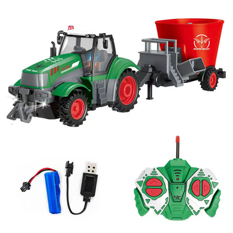 1:24 Mobil RC 27MHZ วิทยุรีโมท - Agriculture Farming For Kids บทวิจารณ์และราคา