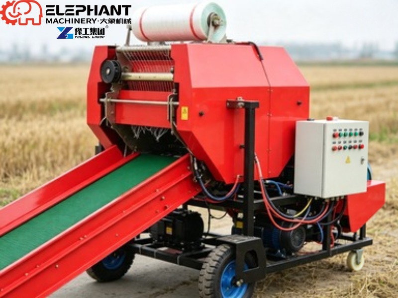 เครื่องอัดฟางม้วนกลมขนาดเล็ก เ - Silage Baler Machine บทวิจารณ์และราคา