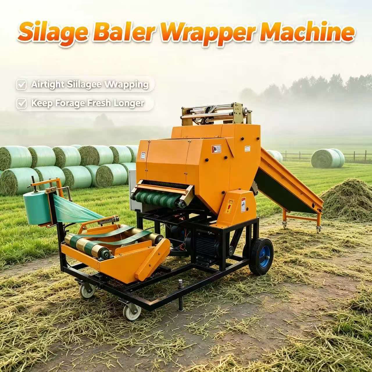 เครื่องห่อและอัดฟางสำหรับทำไซเ - Silage Baler Machine บทวิจารณ์และราคา