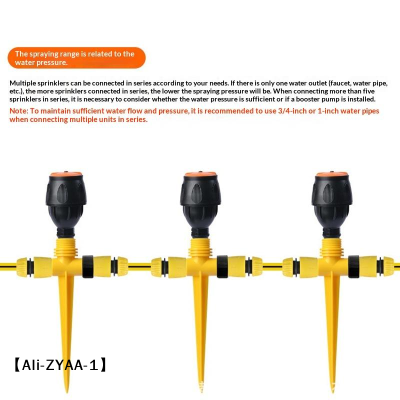 【A】สปริงเกอร์หมุนอัตโนมัติ 360 - Agriculture Farming Systems บทวิจารณ์และราคา