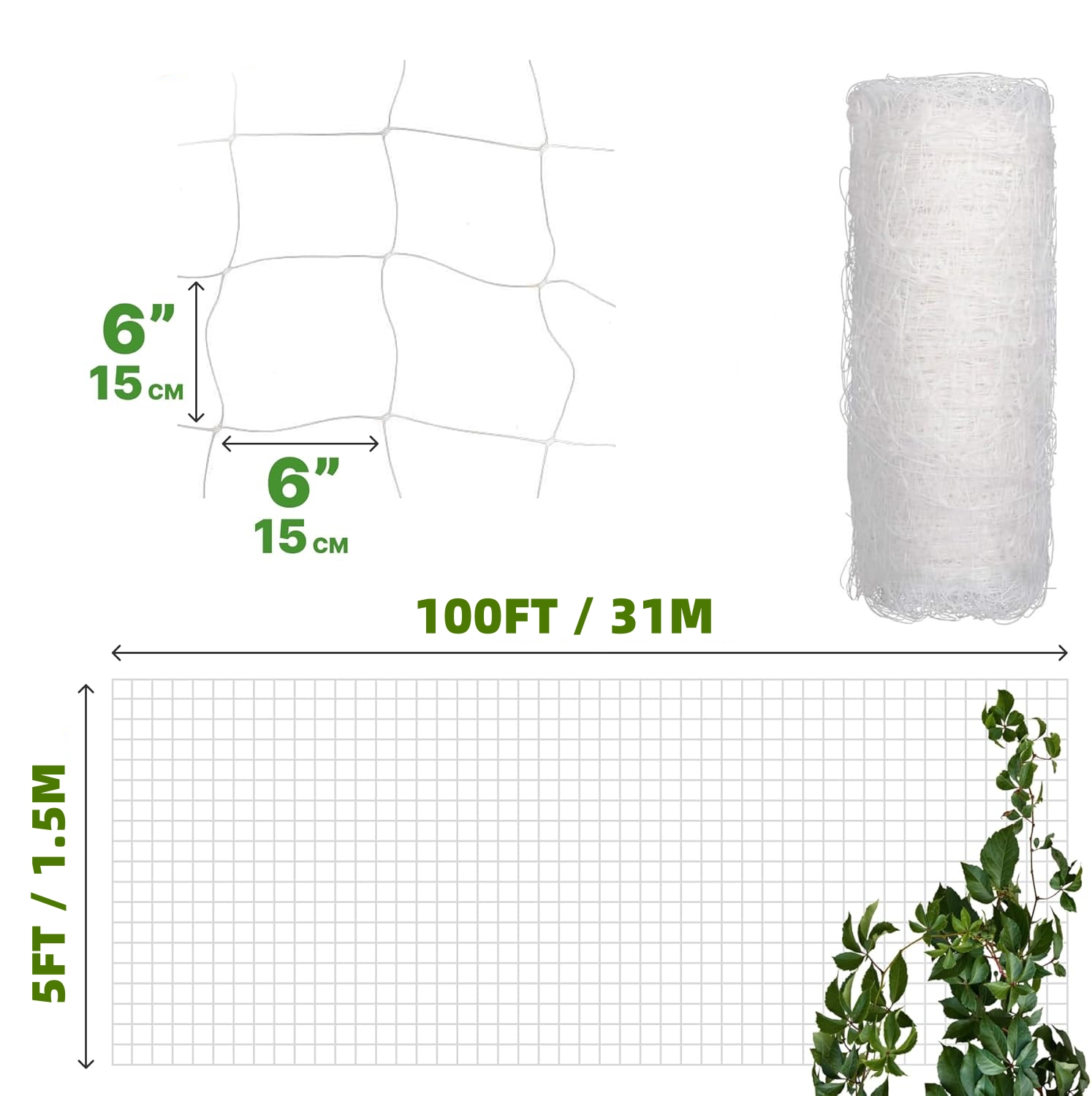 ตาข่ายพลาสติกสำหรับพยุงต้นไม้  - Agriculture Vertical Farming บทวิจารณ์และราคา