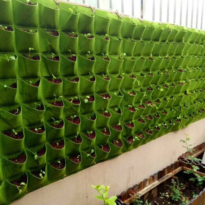 ใหม่แขวนผนังกระเป๋าปลูกถุงดอกไ - Agriculture Vertical Farming บทวิจารณ์และราคา