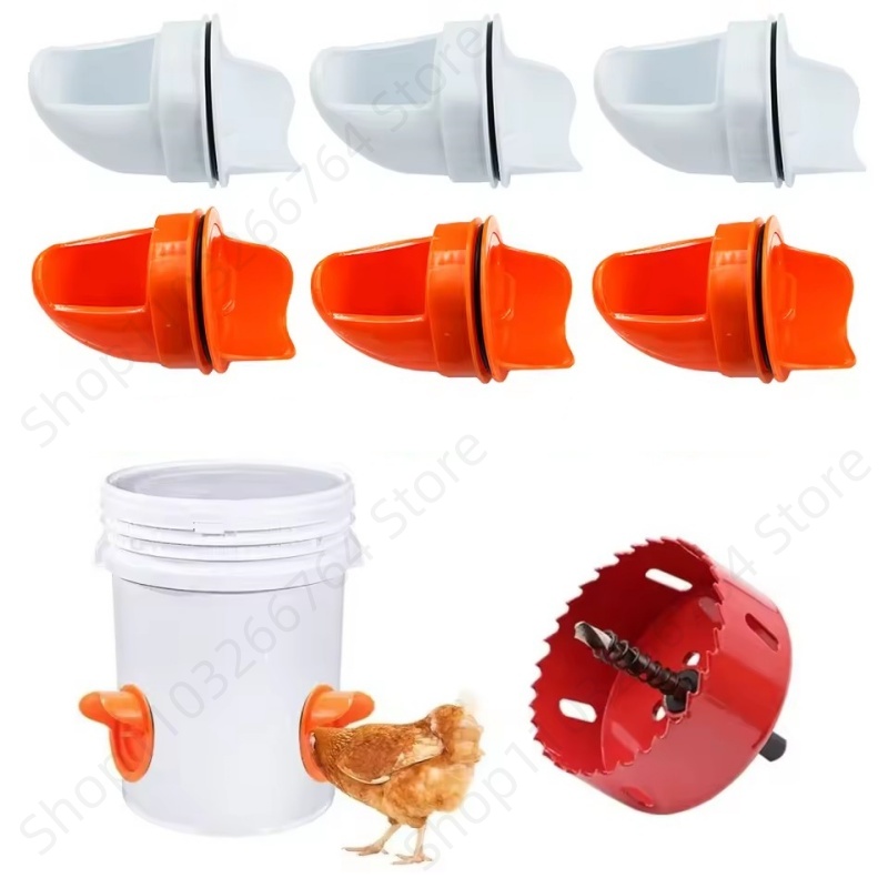 แรงโน้มถ่วงอัตโนมัติเครื่องป้อ - Chicken Nipple Drinker บทวิจารณ์และราคา