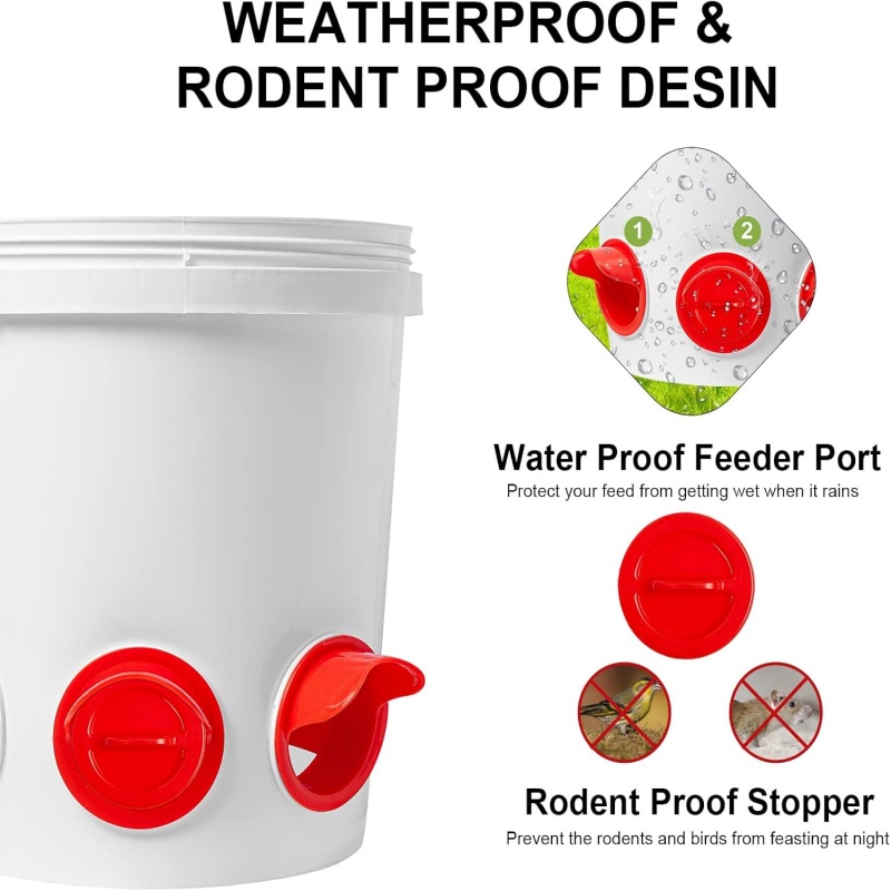แรงโน้มถ่วงอัตโนมัติเครื่องป้อ - Chicken Nipple Drinker บทวิจารณ์และราคา
